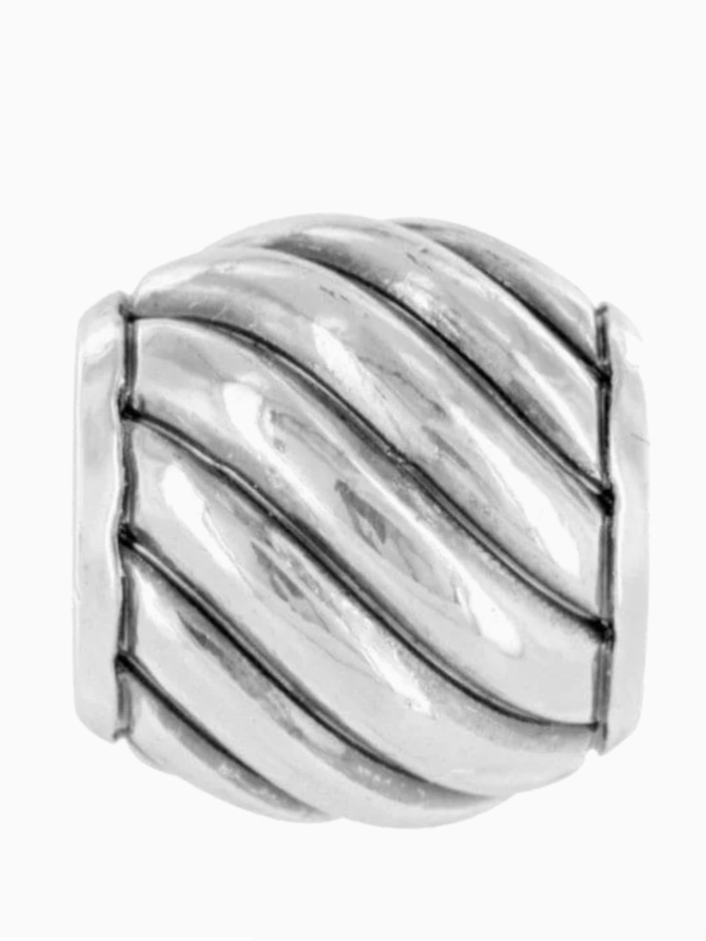 Brighton rope and roll Silver Bead